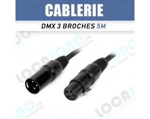 Vente câble DMX 5m
