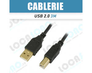 Vente câble USB 2.0 3m