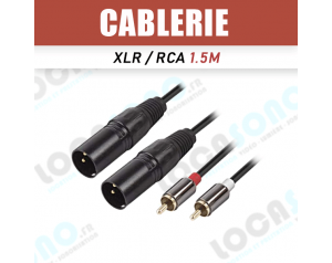 Location Câble double XLR...