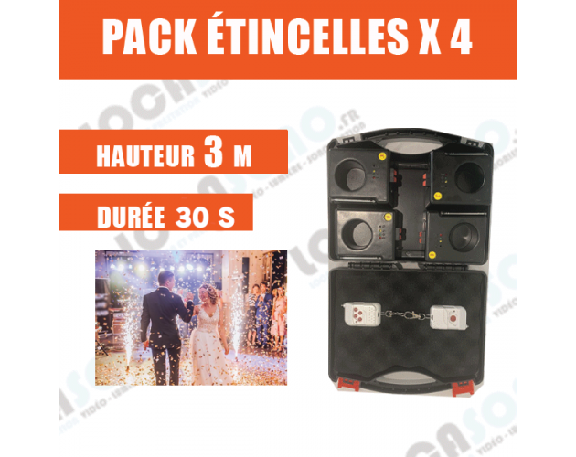 Pack de 2 Machines à étincelles froides - Location de matériel audiovisuel  à Caen