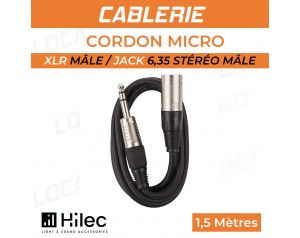 VENTE Câble XLR Mâle / Jack...