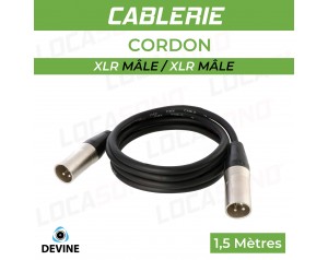 VENTE Câble XLR Mâle / XLR...