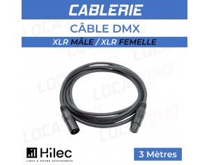 VENTE Câble DMX Noir -...